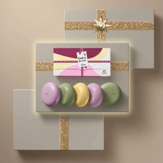 Natura Tododia Assorted Bar Soap Gift Set (5 Bars) – Creamy Lather, Soft-Skin Cleanse – 15.87 oz (450 g) Total gift-ready packaging – Buy now at MKPBR.COM – Worldwide Shipping