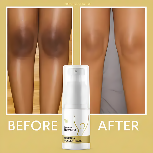 NutralFit bottle with drop of serum highlighting lightweight texture – MKPBR.COM