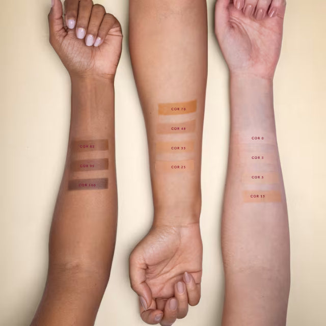 Niina Secrets Daily Tint Cream Foundation texture swatch matte – Buy now at MKPBR.COM – Worldwide Shipping