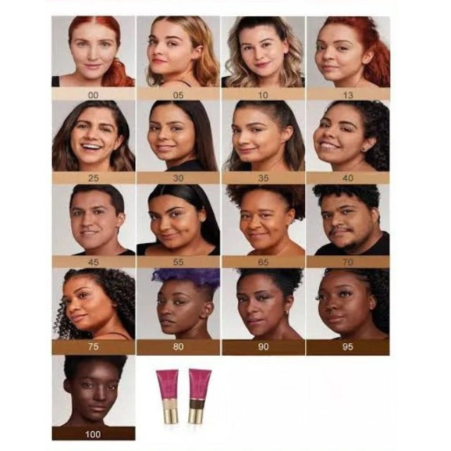 Niina Secrets Hidra Glow Liquid Foundation shades spectrum diversity– Buy now at MKPBR.COM – Worldwide Shipping