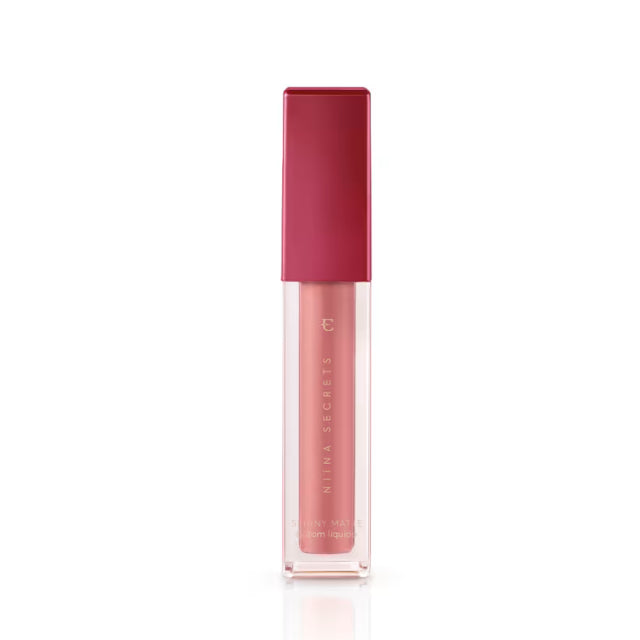 Niina Secrets Skinny Matte Rose Gardênia Liquid Lipstick front view 5ml – Buy now at MKPBR.COM – Worldwide Shipping