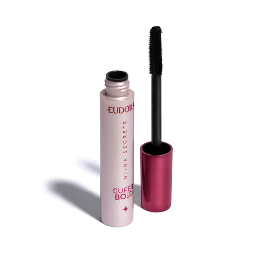 Niina Secrets Super Bold Extreme Volume Mascara front view 10g – Buy now at MKPBR.COM – Worldwide Shipping