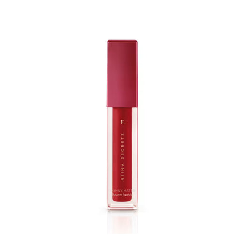 Niina Secrets Skinny Matte Liquid Vermelho Hibisco Lipstick front view 5ml – Buy now at MKPBR.COM – Worldwide Shipping