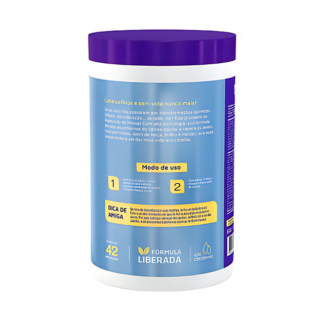Novex Mass Replacement Hair Mask for Hair Volume & Strength, 35.27 oz (1,000 g) – Brazilian hair care for a fuller, smoother finish – Buy now at MKPBR.COM – Worldwide Shipping