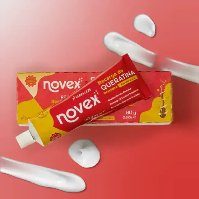 Embelleze Novex Brazilian Keratin Charge 80g Hair Mask – Experience salon-quality reconstruction at home – Buy now at MKPBR.COM – Worldwide Shipping