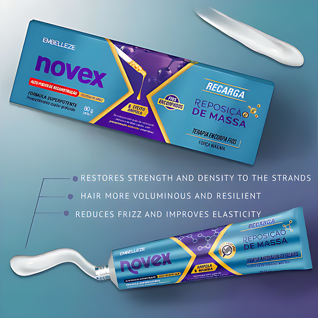 Novex Deep Repair Hydration Mask for Damaged Hair – The perfect treatment for vital, beautiful hair – Buy now at MKPBR.COM – Worldwide Shipping