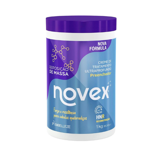 Novex Mass Replacement Hair Mask for Hair Volume & Strength, 35.27 oz (1,000 g) – Deep conditioning for fuller-looking hair – Buy now at MKPBR.COM – Worldwide Shipping