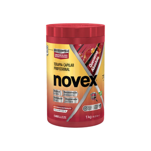 Novex Queratina Absoluta Deep Restructuring and Fiber Recovery Mask 1kg packaging front view – Buy now at MKPBR.
COM – Worldwide Shipping