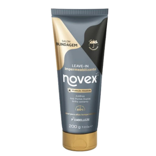 Novex Salon Blindagem Waterproofing Thermal Shield Leave-In 200g packaging front view – Buy now at MKPBR.COM – Worldwide Shipping