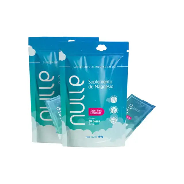 Nulle Duo Pack Stress & Cortisol Balance Powder Pink Lemonade – Buy now at MKPBR.COM – Worldwide Shipping