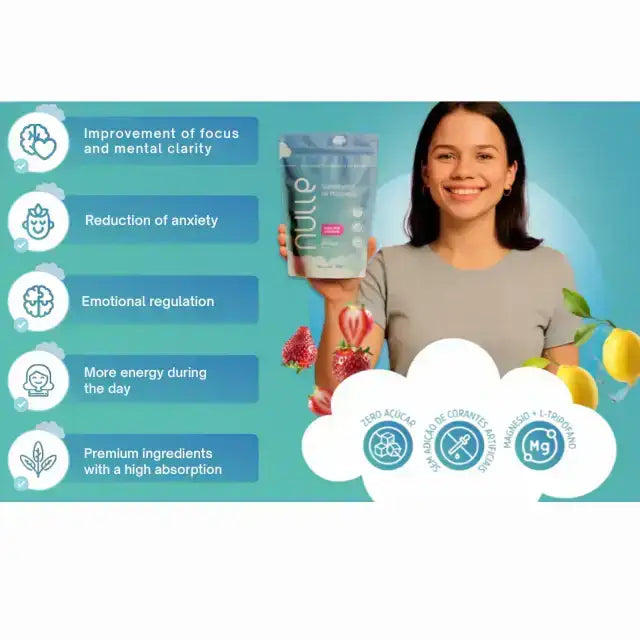 Nulle Pink Lemonade Flavor Calming Drink Mix 5.29 oz (150g) – Buy now at MKPBR.COM – Worldwide Shipping