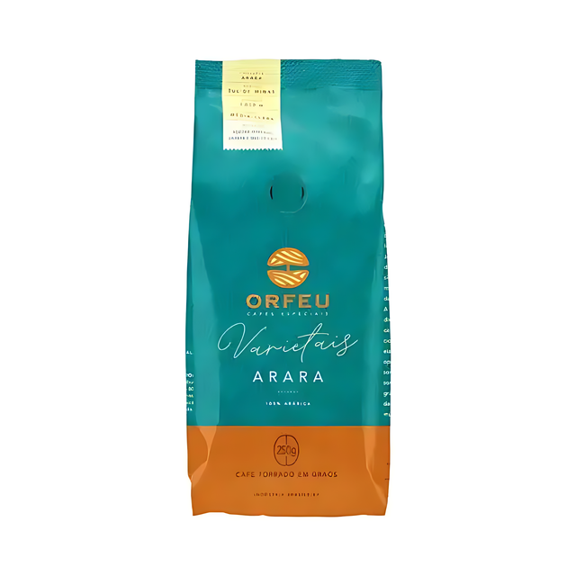 Orfeu Arara Whole Bean Coffee – A vibrant package 