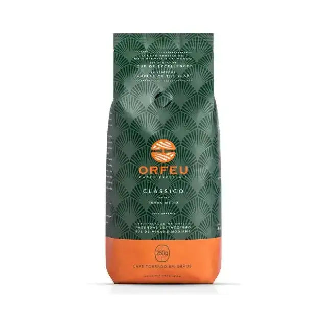 Orfeu Classic Whole Bean Coffee 250g – 100% Arabica, Fruity