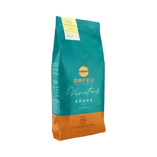 Orfeu Arara Whole Bean Coffee - The front view of 