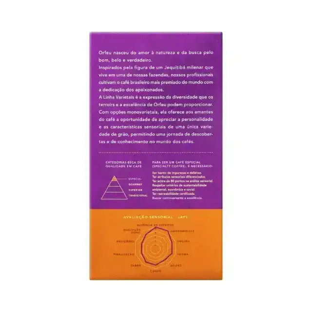 Orfeu Japy Ground Coffee  – The front view of the Orfeu Japy Ground back packaging. – Buy now at MKPBR.COM – Worldwide Shipping