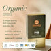Orfeu Organic Ground Coffee – 100% Arabica, Chocolate & Caramel Notes, Medium Roast – 8.82 oz (250g) – A minimalist studio shot of the Orfeu Organic Ground Coffee package, highlighting its clean design and premium organic appeal. – Buy now at MKPBR.COM – Worldwide Shipping