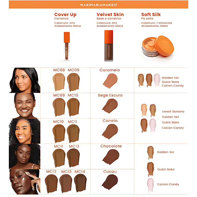 Mari Maria Makeup Velvet Skin Matte Foundation & Concealer - Versatile shades for a perfect skin tone match – Buy now at MKPBR.COM – Worldwide Shipping