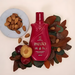 Paixão Tentadora Ameixa Rubi Deodorant Hydrating Body Lotion 200ml with Almond Oil – flatlay with plums and almonds, fruity feminine scent – Buy now at MKPBR.COM – Worldwide Shipping