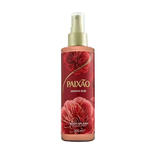 Paixão Ruby Plum Body Splash, 200ml, a distinctive, sensual, and vegan fragrance with fruity, floral, vanilla & woody notes.– Buy now at MKPBR.COM – Worldwide Shipping