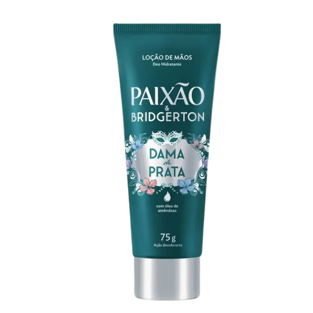 Paixão & Bridgerton Dama de Prata Hand Lotion for elegant, perfumed hands – Buy now at MKPBR.COM – Worldwide Shipping