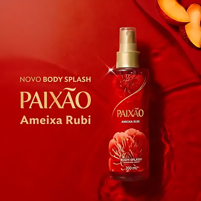  Paixão Cruelty-Free Body Mist Ruby Plum, 6.76 fl oz, Leaping Bunny approved for ethical beauty.– Buy now at MKPBR.COM – Worldwide Shipping

