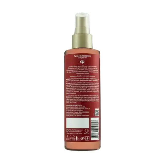 Paixão daily refreshing body splash Ruby Plum, perfect for prolonging well-being and confidence.– Buy now at MKPBR.COM – Worldwide Shipping