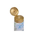 Open gold flip‑top cap of Paixão Inspiradora Rosas Brancas ultra‑creamy deo hydrating lotion showing the dispenser opening. Buy now at MKPBR.COM – Worldwide Shipping