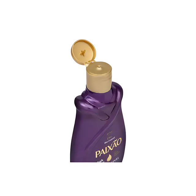 Detail of cap and dispenser for Paixão Irresistivel body oil. Buy now at MKPBR.COM – Worldwide Shipping