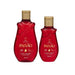 Paixão Tempting Ruby Plum deodorant body oil, 3.38 fl oz (100 mL) and 6.76 fl oz (200 mL) bottle comparasion. Buy now at MKPBR.COM – Worldwide Shipping