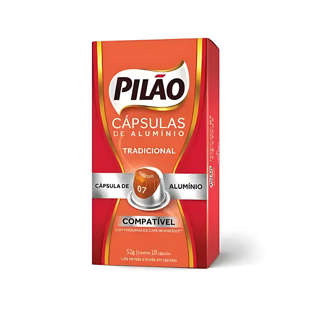Pilão Arabica Robusta Espresso Capsules, gourmet blend with a pleasantly sweet flavor and intensity 7 – Buy now at MKPBR.COM – Worldwide Shipping