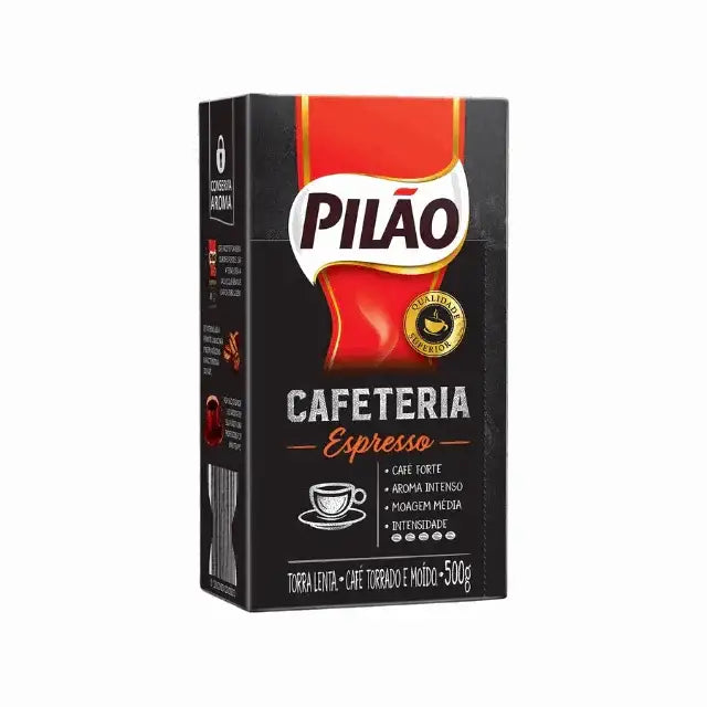 4-Pack Pilão Cafeteria Espresso Vacuum Ground Coffee 4 x 17.64 oz (2 kg) - Consistent Strength, Everyday Indulgence – Buy now at MKPBR.COM – Worldwide Shipping