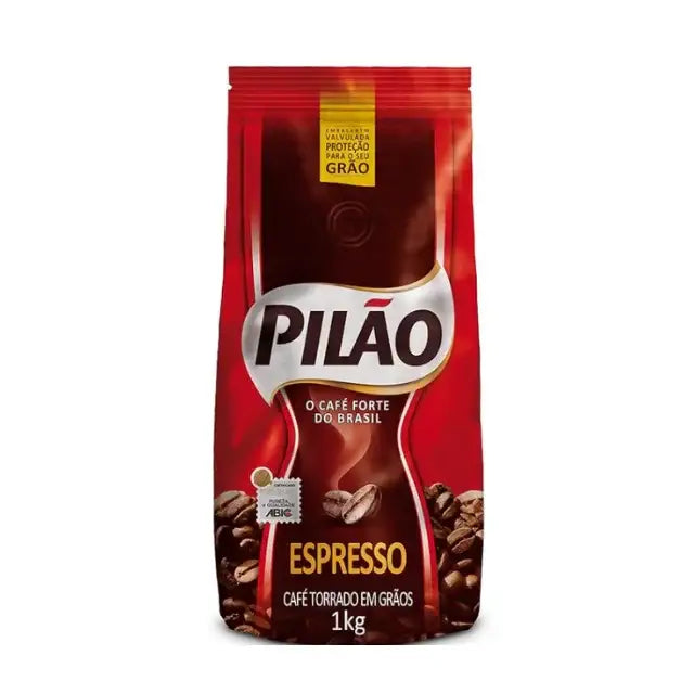Pilão Espresso Coffee Beans 35.27 oz (1 kg) - Rich, Authentic Brazilian Flavor – Buy now at MKPBR.COM – Worldwide Shipping
