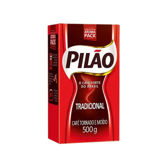 Pilão Tradicional Brazilian Ground Coffee, Intense Flavor, 17.64 oz (500g) – Buy now at MKPBR.COM – Worldwide Shipping