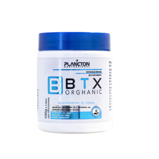 Plancton Professional BTX Orghanic Revitalizing Volume-Reducing Hair Mask front view 100g – Buy now at MKPBR.COM – Worldwide Shipping