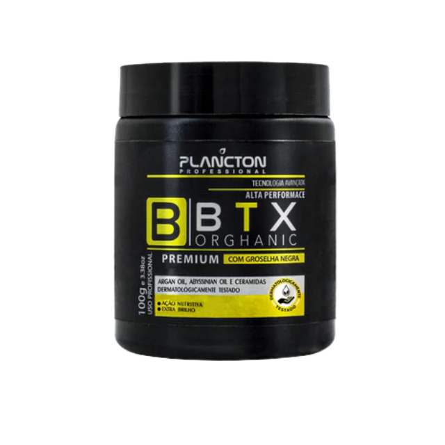 Plancton Professional BTX Premium Orghanic Revitalizing Alignment Hair Mask front 100g – Buy now at MKPBR.COM – Worldwide Shipping


