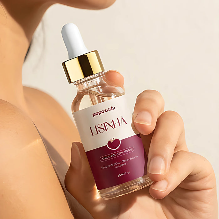 Popozuda Lisinha post-depilation body lotion for smooth, hydrated skin care – Buy now at MKPBR.COM – Worldwide Shipping