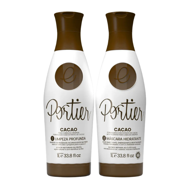 Portier Cacao 1L professional smoothing kit front view – Buy now at MKPBR.COM – Worldwide Shipping