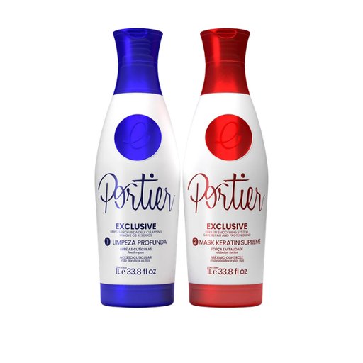 Portier Exclusive 1L Salon Master Smoothing Kit front view – Buy now at MKPBR.COM – Worldwide Shipping
