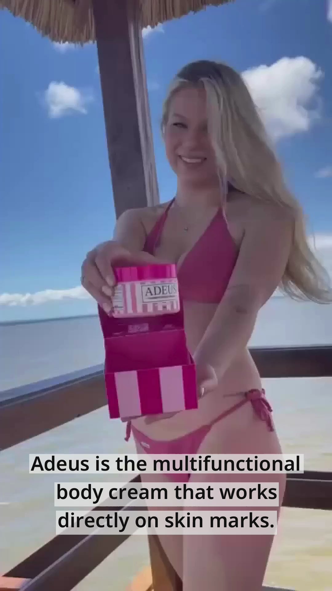 Crema Adeus Celulitis y Estrías 300g - Loción Corporal Original de Rápida Absorción y Tendencia para Reafirmar