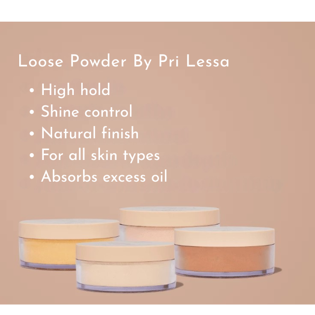 Catharine Hill Angel Powder Loose Face Powder by Pri Lessa – Ultrafine Matte Setting Powder 0.35 oz (10g) – Pri Lessa professional matte finish – Buy now at MKPBR.COM – Worldwide Shipping