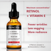 Principia RN-0.3 Retinol Serum 0.3% + Vitamin E 0.5% for Fine Line & Firmness Care, 1.01 fl oz (30 mL) night routine lifestyle scene – Buy now at MKPBR.COM – Worldwide Shipping