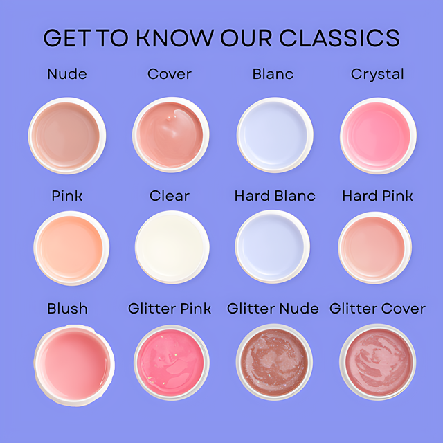  Professional nail technician builder gel kit featuring all Vòlia Classic variants – Buy now at MKPBR.COM – Worldwide Shipping