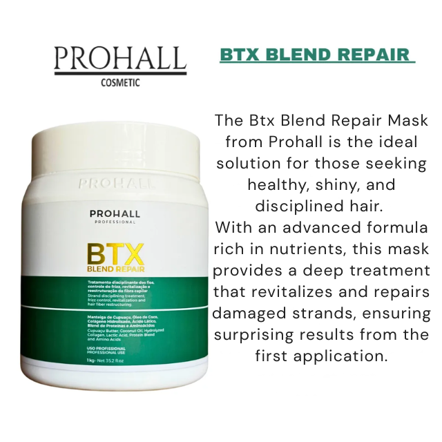 Prohall Blend Repair Brazilian Beauty Salon Standard Btx – Buy now at MKPBR.COM – Worldwide Shipping