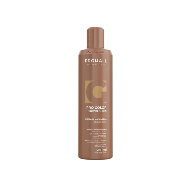 Prohall Brown Gloss Caramel Brunette Toning Mask 17.64 oz (500 g) – Buy now at MKPBR.COM – Worldwide Shipping