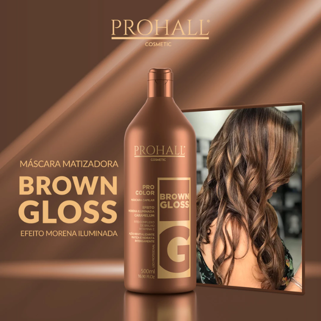 Prohall Brown Gloss Caramel Toning Results – Buy now at MKPBR.COM – Worldwide Shipping
