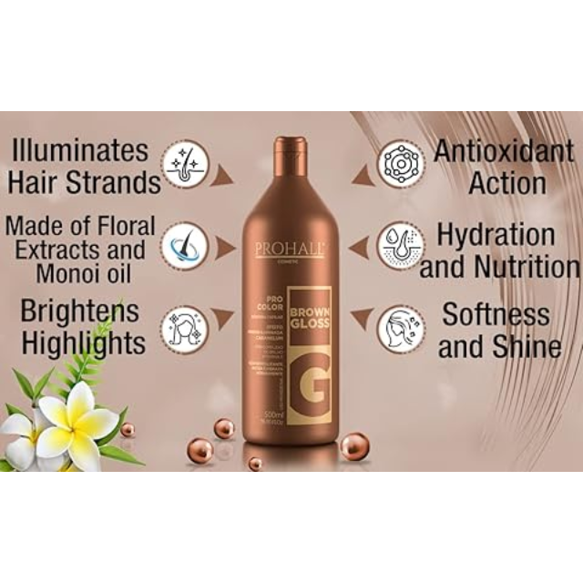 Prohall Brown Gloss Morena Iluminada Effect – Buy now at MKPBR.COM – Worldwide Shipping