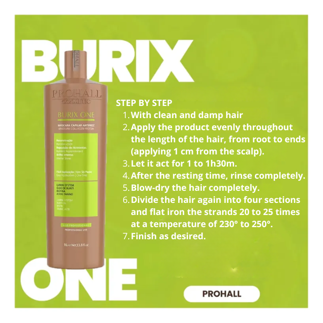 Prohall Burix One Molecular Restructuring Formula Ingredients – Buy now at MKPBR.COM – Worldwide Shipping