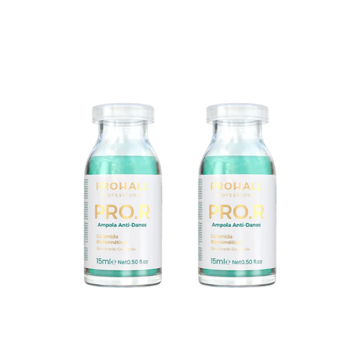 Prohall PRO.R Intensive Hair Reconstruction Kit 2 Ampoules 0.51 oz (15 ml) – Buy now at MKPBR.COM – Worldwide Shipping