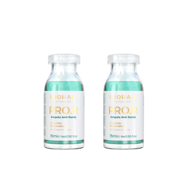 Prohall PRO.R Intensive Hair Reconstruction Kit 2 Ampoules 0.51 oz (15 ml) – Buy now at MKPBR.COM – Worldwide Shipping