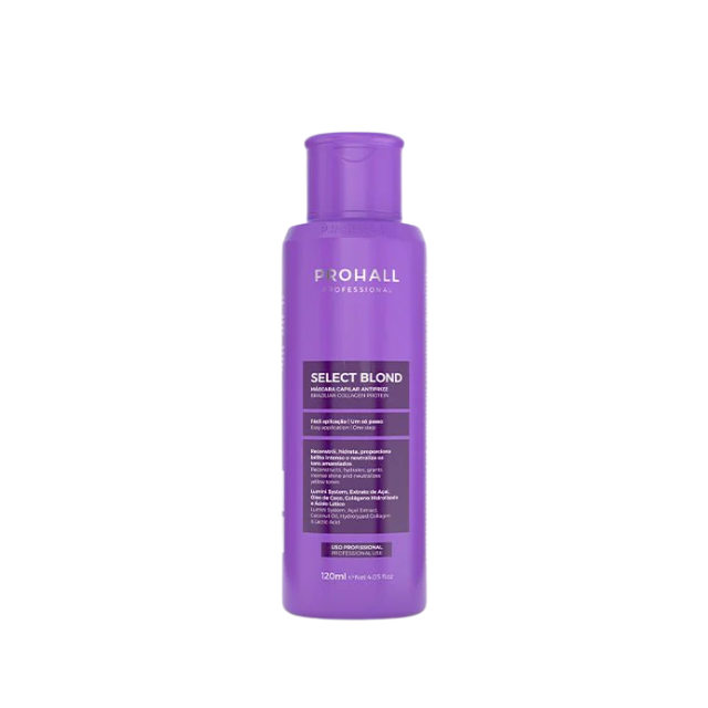 Prohall Select Blond Toning Anti-Frizz Smoothing Treatment 4.06 oz (120 ml) – Buy now at MKPBR.COM – Worldwide Shipping